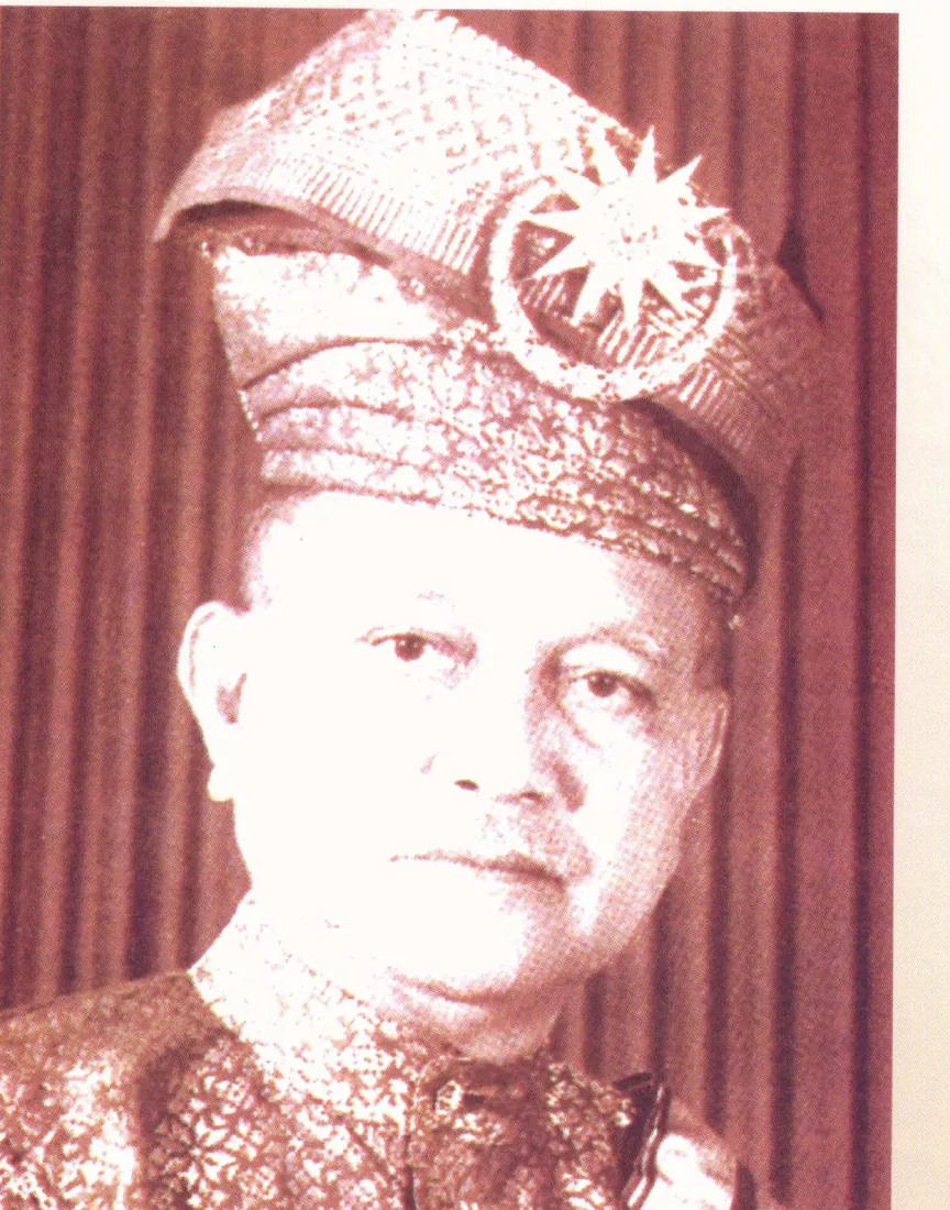 Potret rasmi Tuanku Abdul Rahman, Yang di-Pertuan Besar kelapan dan Yang di-Pertuan Agong pertama.